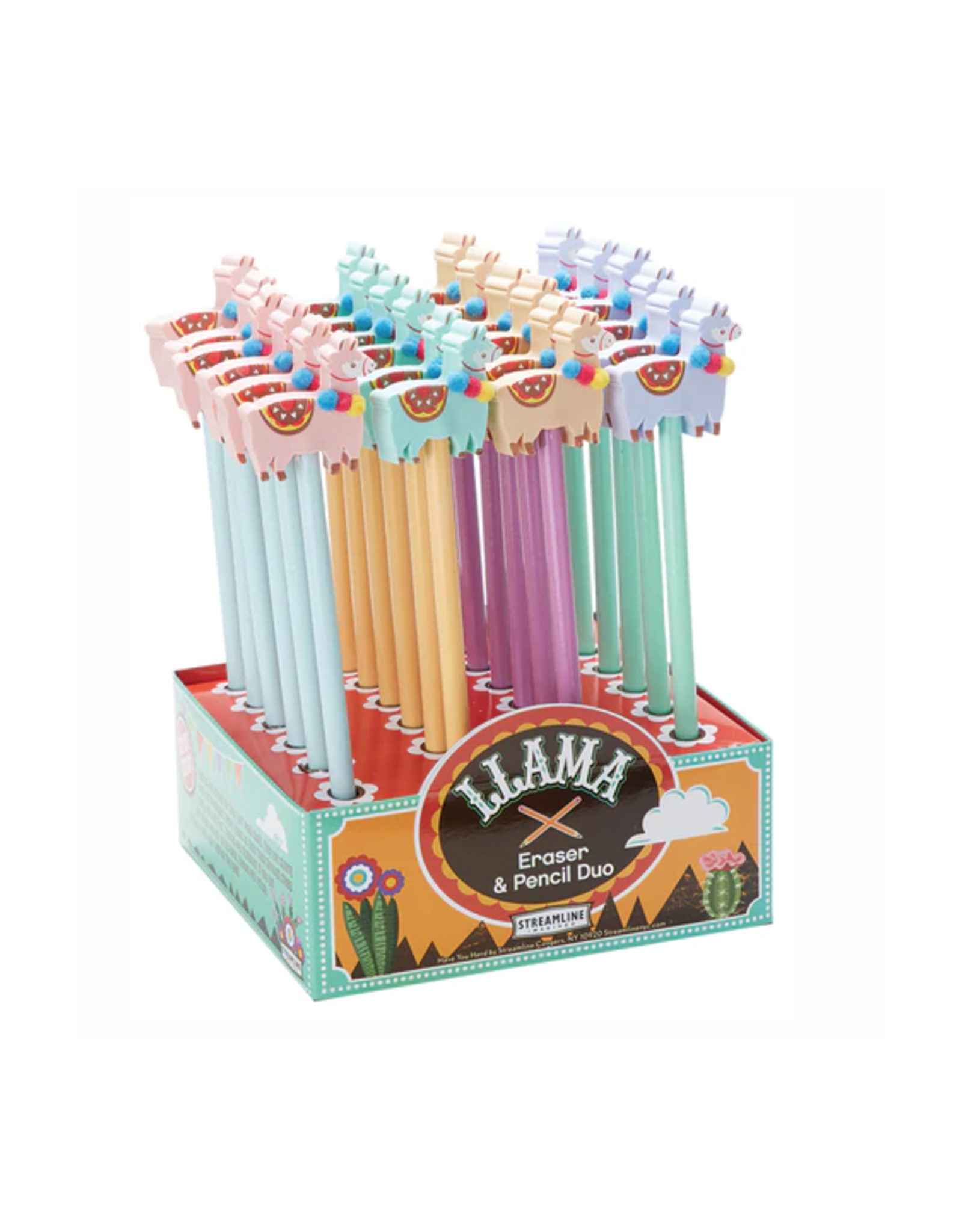 Llama Eraser and Pencil Set