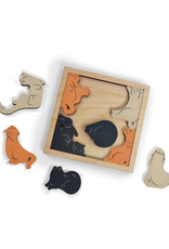 Wooden Cat Corner Puzzle