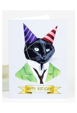 Happy Birthday Cat Hats Greeting Card