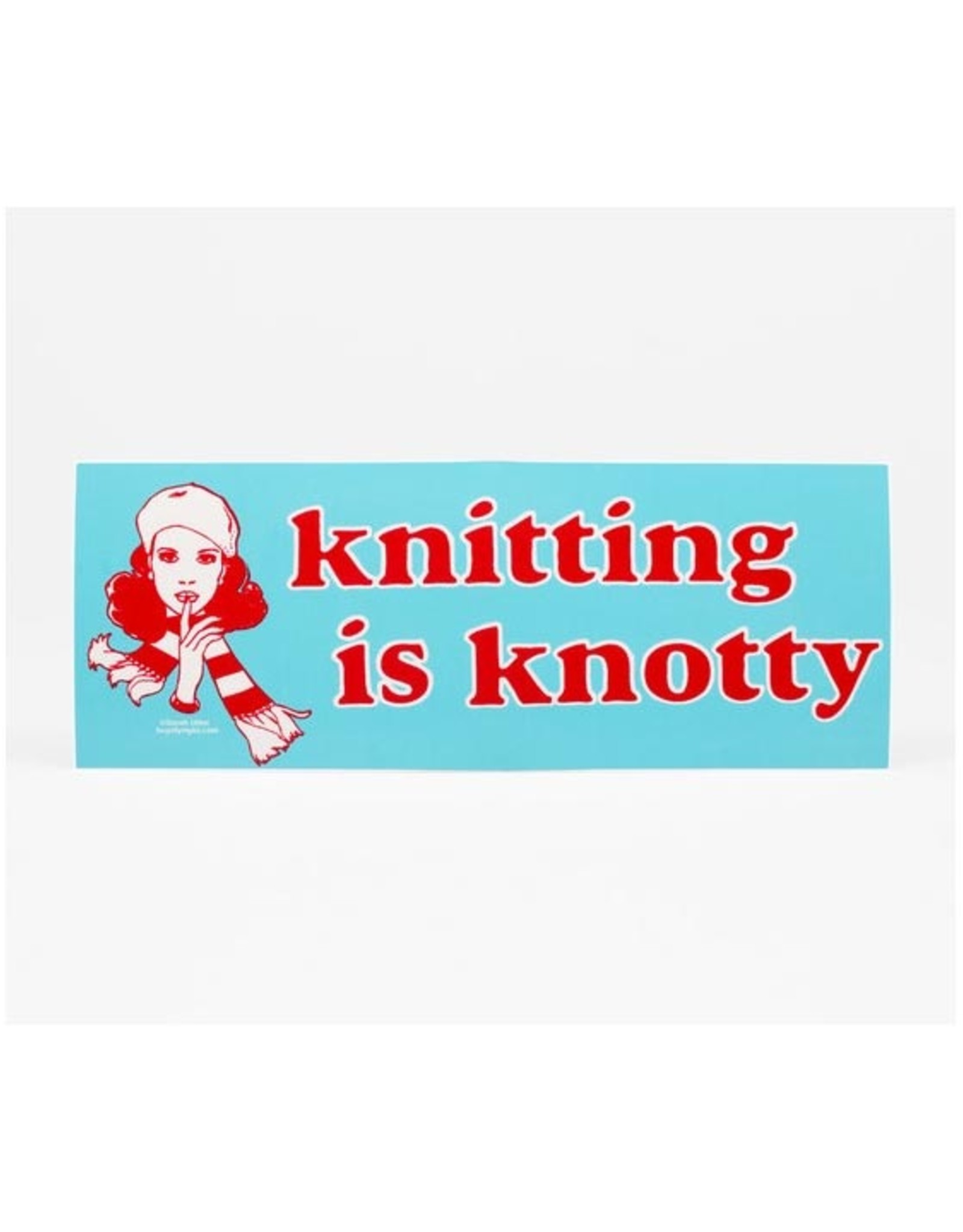 Knitting is Knotty Bumper Sticker