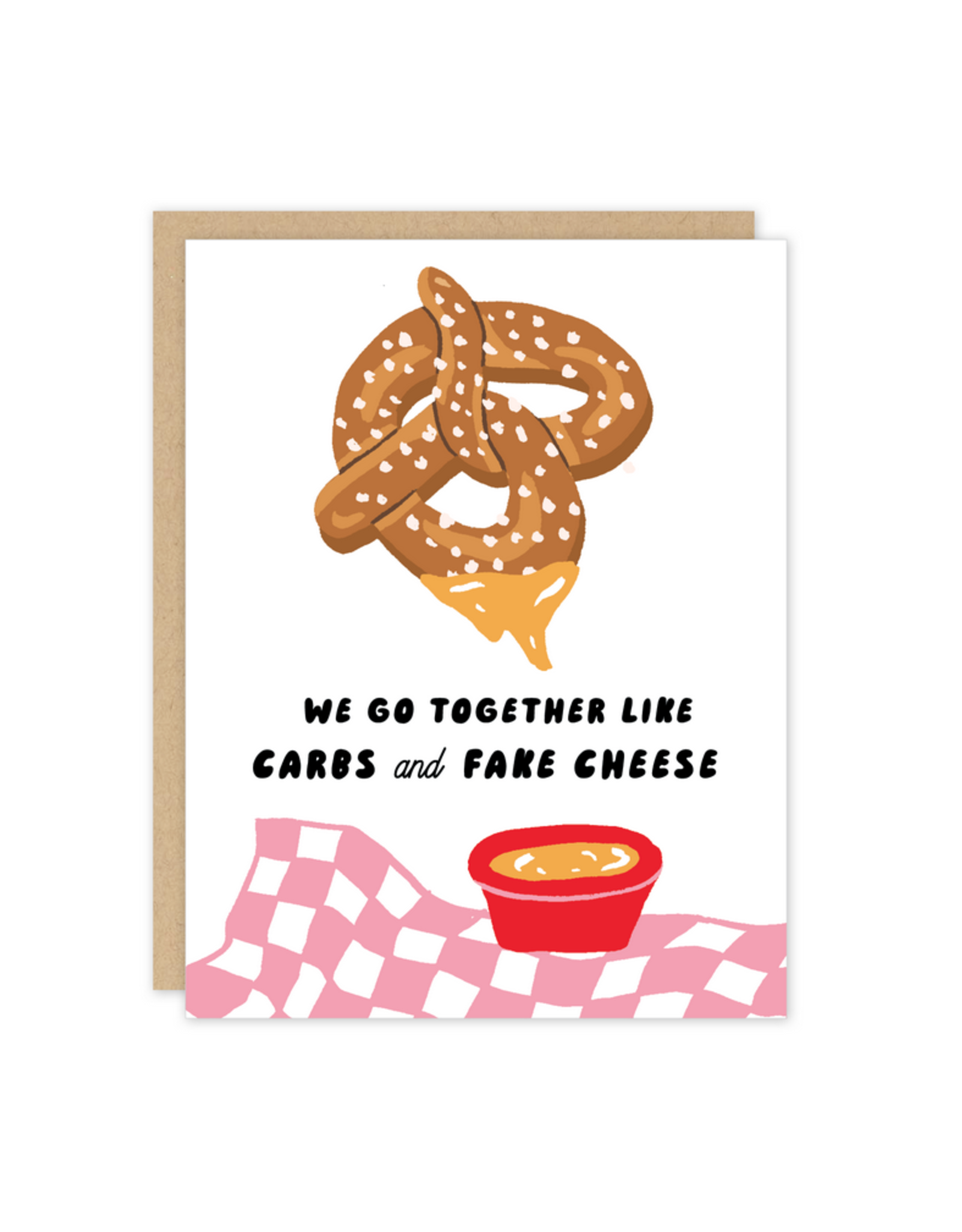 Carbs and Fake Cheese Greeting Card