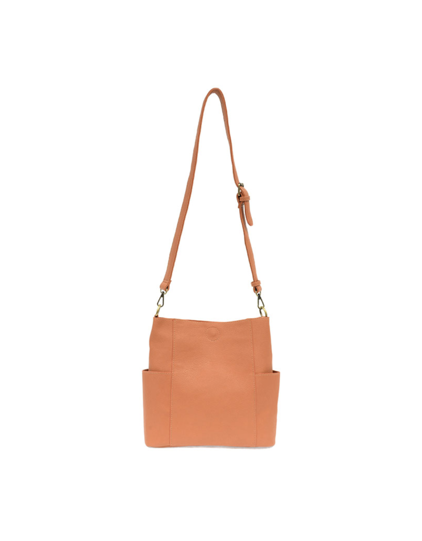 Kayleigh Side Pocket Bucket Bag - Coral