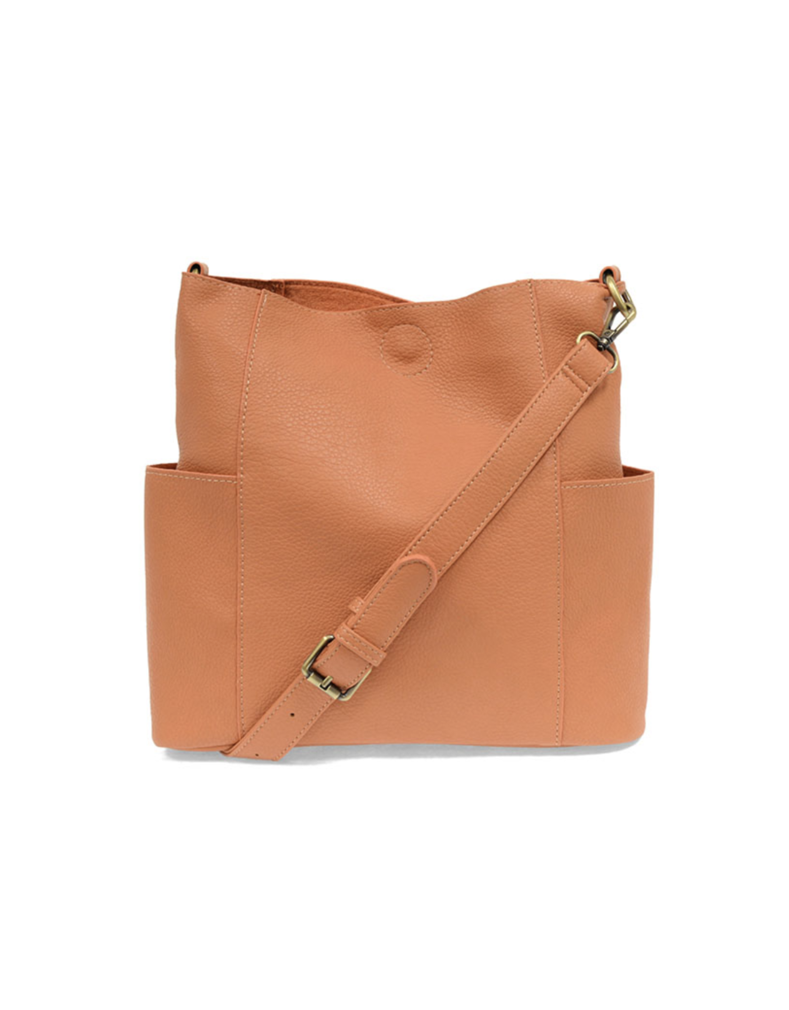 Kayleigh Side Pocket Bucket Bag - Coral