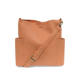 Kayleigh Side Pocket Bucket Bag - Coral