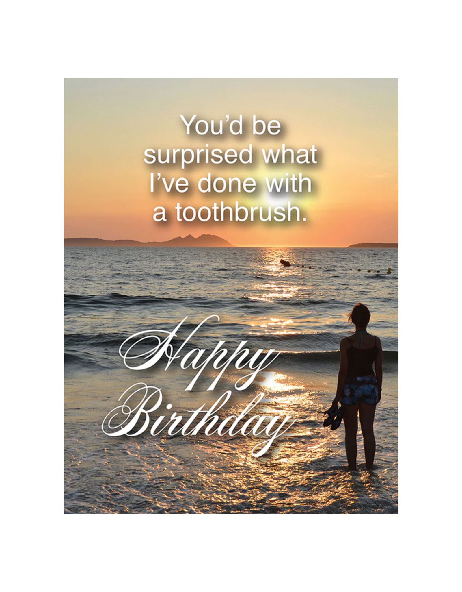 Happy Birthday Toothbrush Surprise Greeting Card