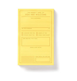 You Are Welcome Notepad