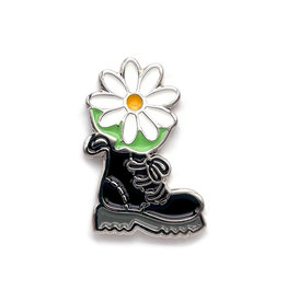 Floral Feet - Daisy Docs Enamel Pin
