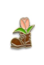 Floral Feet - Tulip Boot Enamel Pin