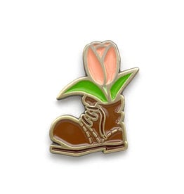 Floral Feet - Tulip Boot Enamel Pin