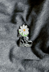 Floral Feet - Daisy Docs Enamel Pin