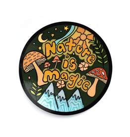 Nature is Magic Holographic Sticker