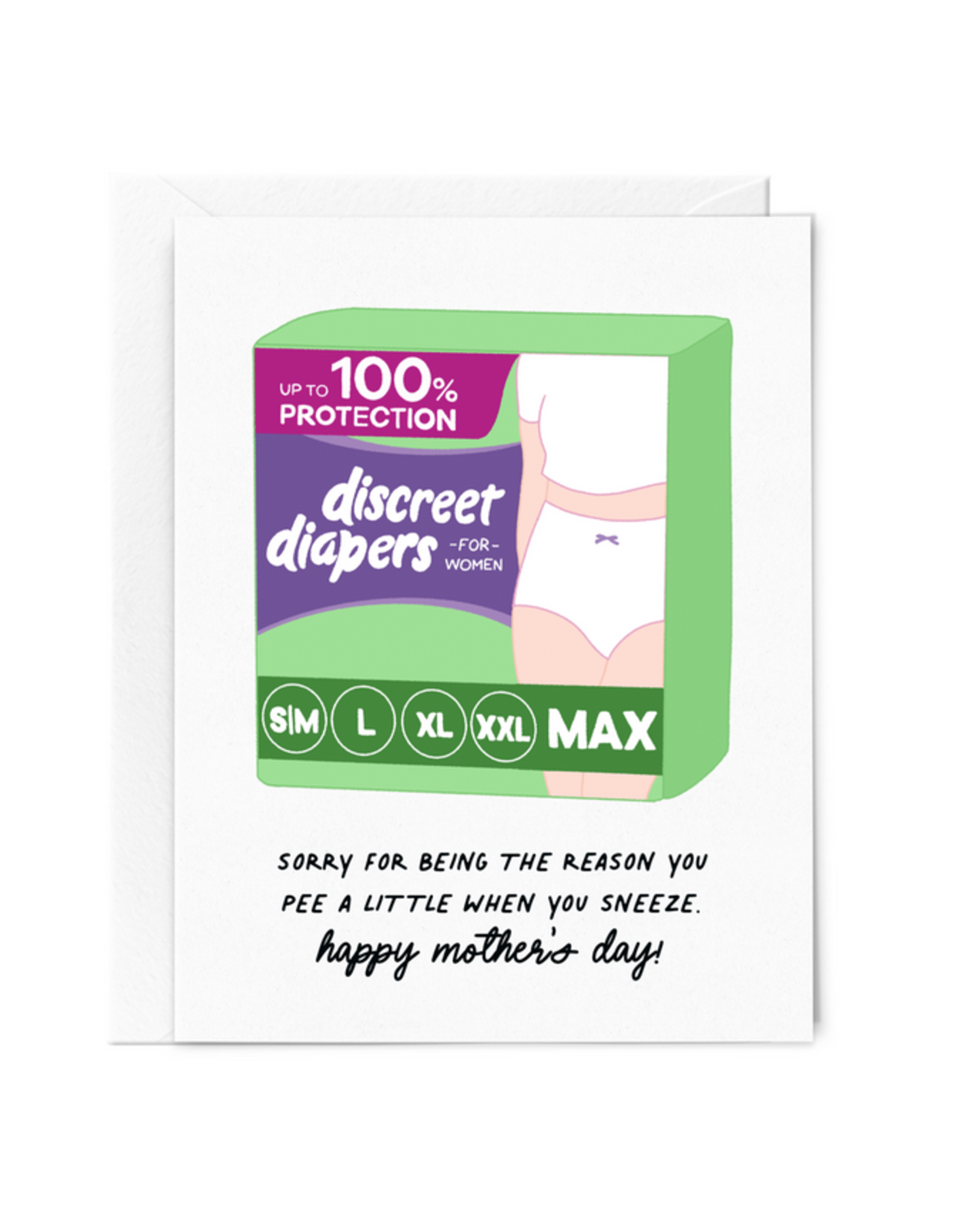 Pee When You Sneeze Mother's Day Greeting Card