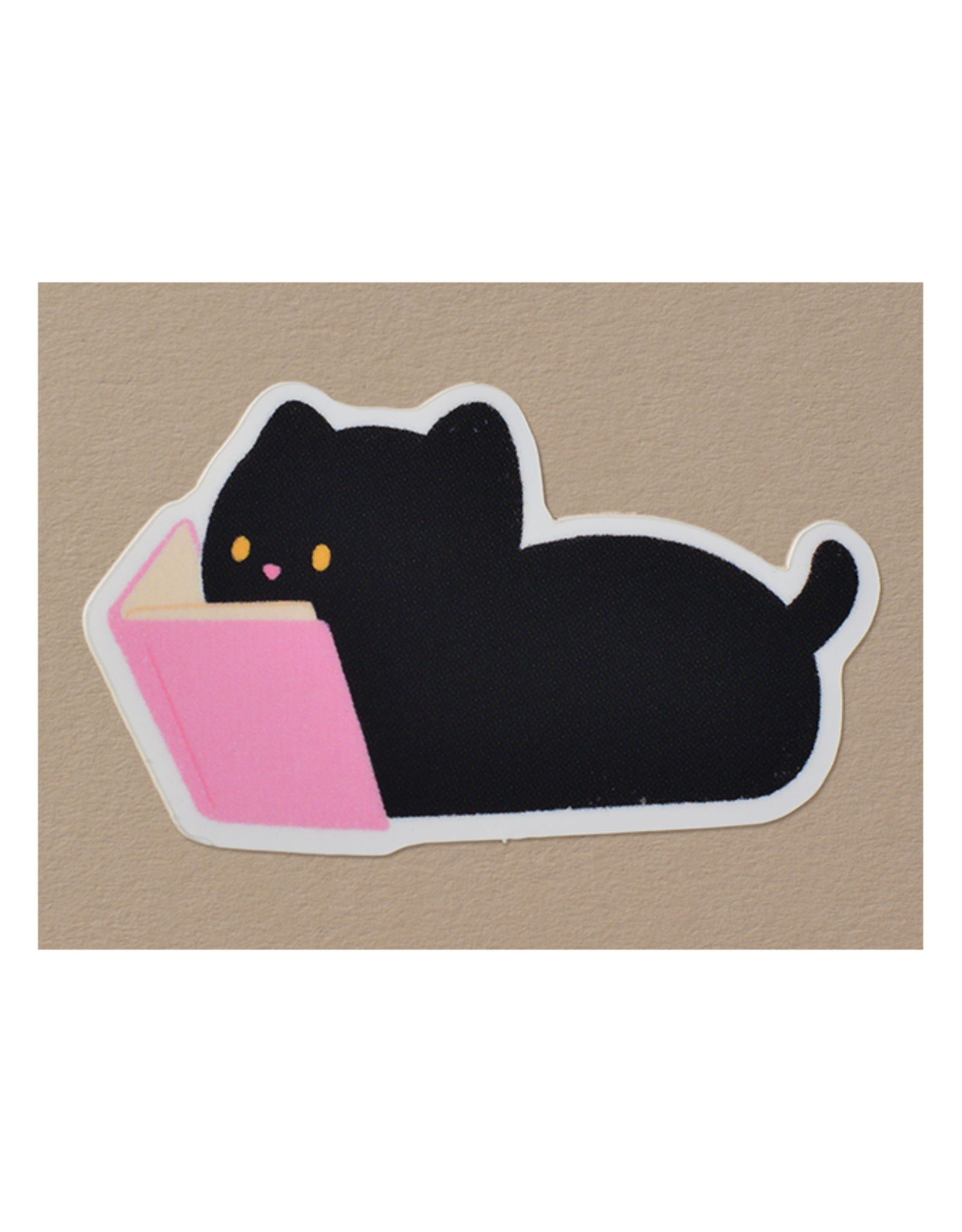 Book Loaf Cat Vinyl Sticker