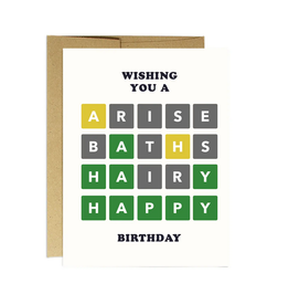 Birthday Wordle Greeting Card