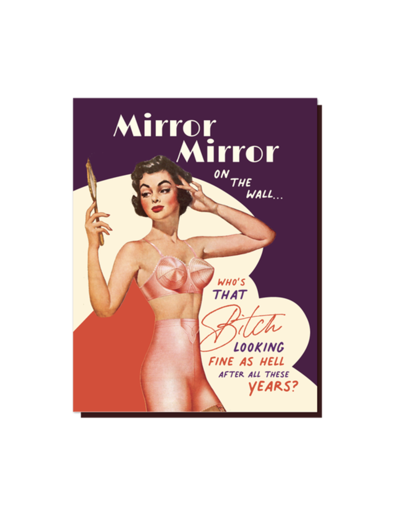 Mirror Mirror On The Wall Finest Bitch Greeting Card