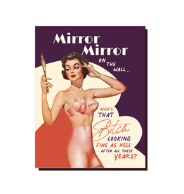 Mirror Mirror On The Wall Finest Bitch Greeting Card