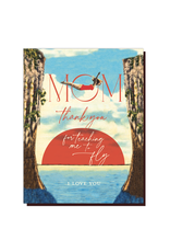 Mom Thank You for Teaching Me to Fly Greeting Card