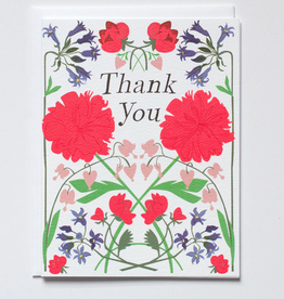 Double Vision Floral Thank You Greeting Card
