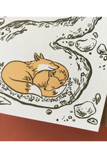 Congrats On The New Digs Foxes Greeting Card