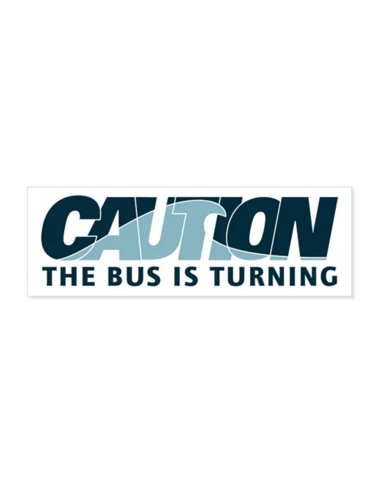 CAUTION the Bus is Turning RIPTA Sticker