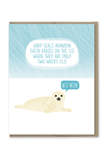 Abandoned Harp Seal Mom Greeting Card