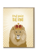 Dad You're the King Lion Greeting Card