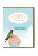 Hummingbird Fact Birthday Greeting Card