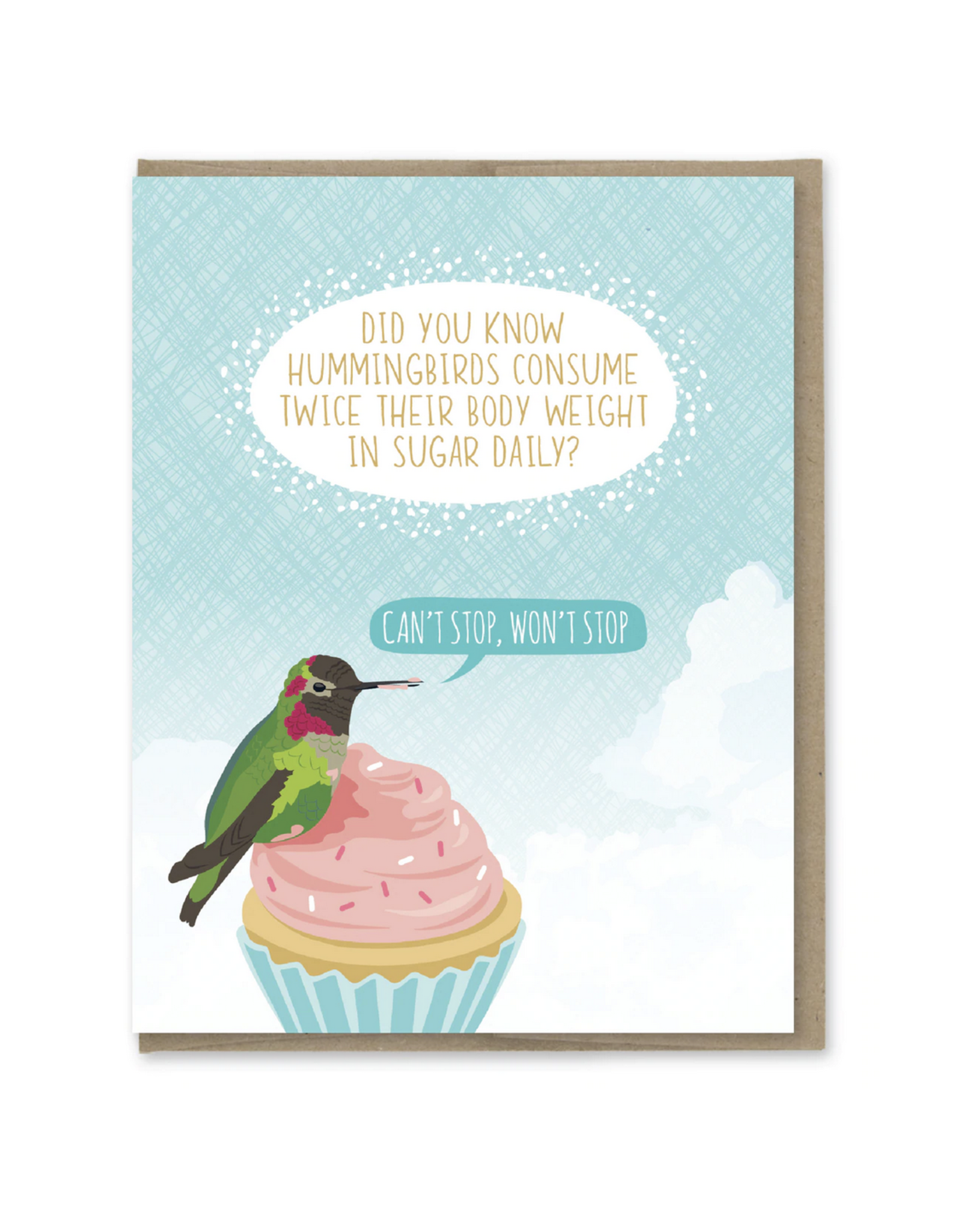 Hummingbird Fact Birthday Greeting Card