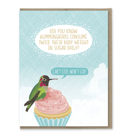 Hummingbird Fact Birthday Greeting Card