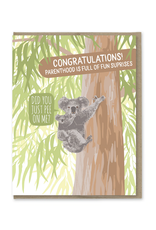 Koala Pee Baby Greeting Card