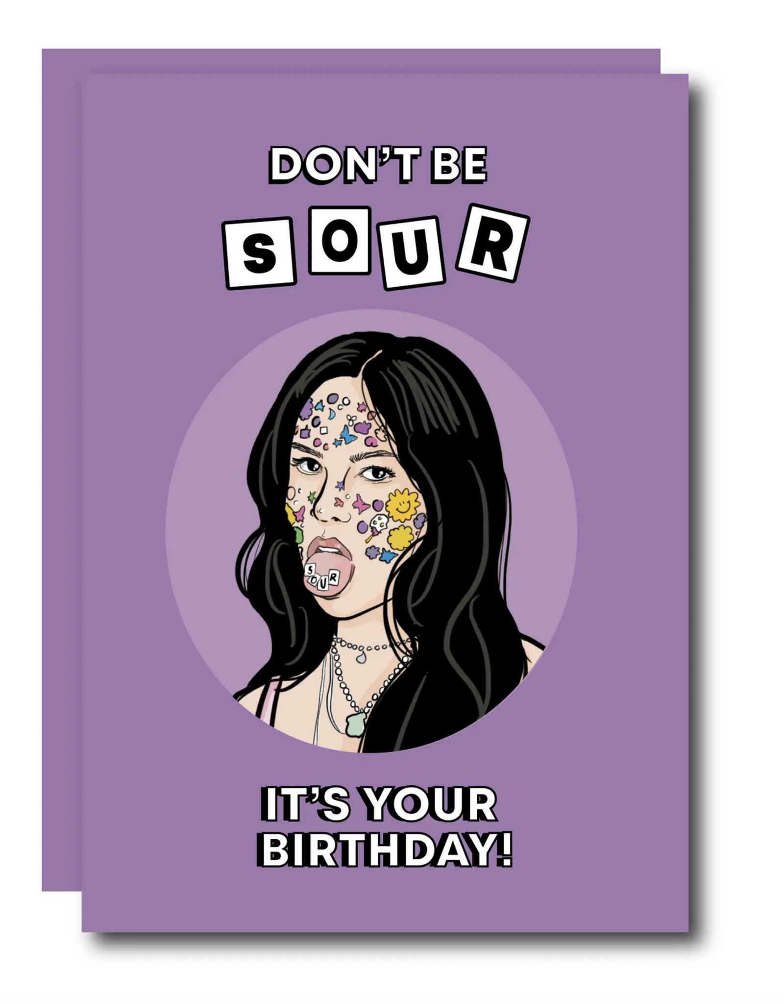 Don't Be Sour Olivia Rodrigo Birthday Greeting Card