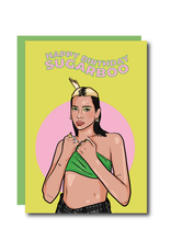 Happy Birthday Sugarboo Dua Lipa Greeting Card