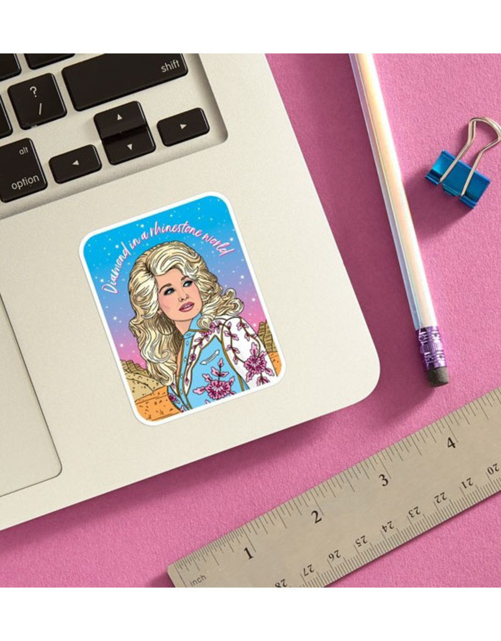 Dolly Diamond In a Rhinestone World Sticker