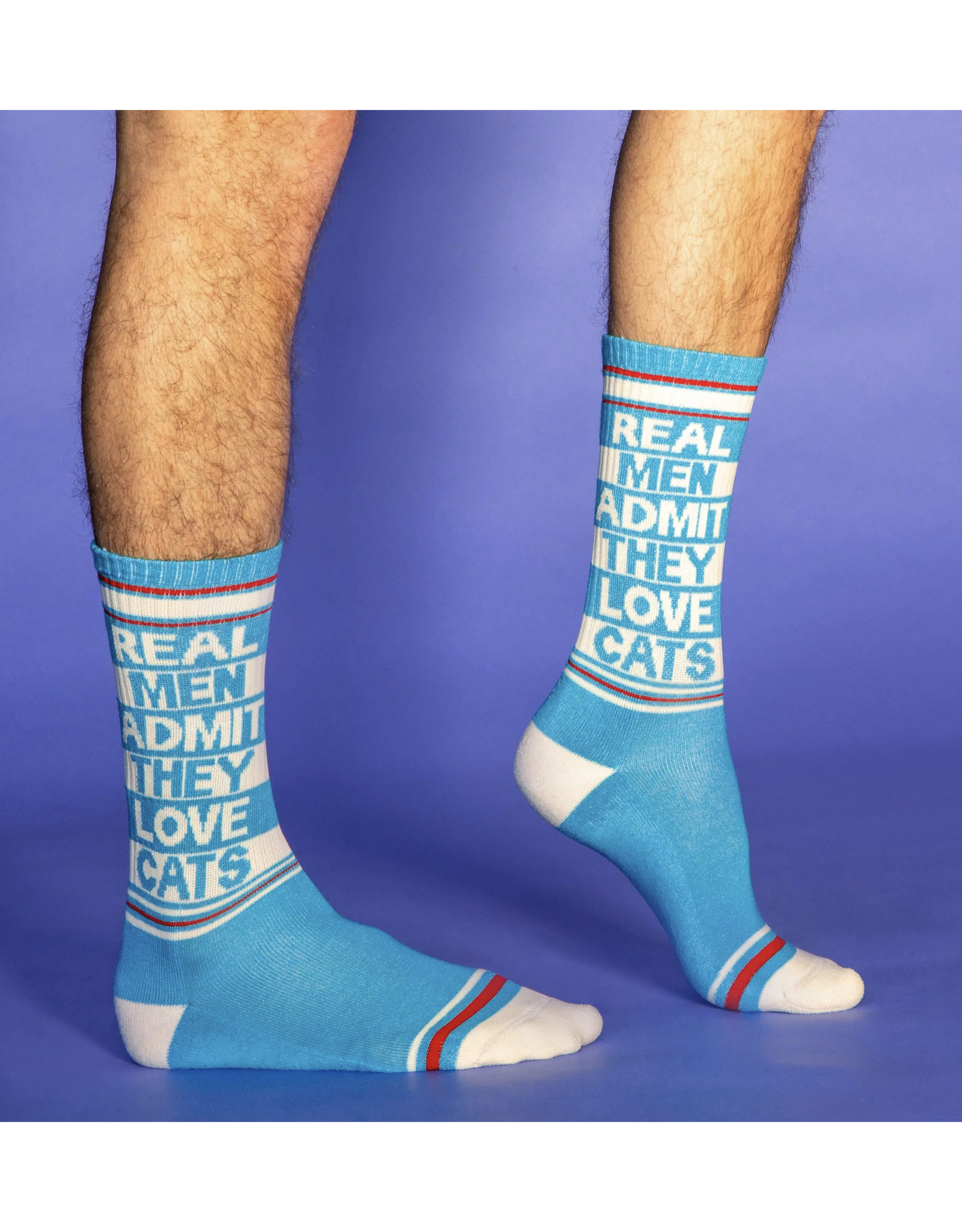 Real Men Admit They Love Cats Gym Socks