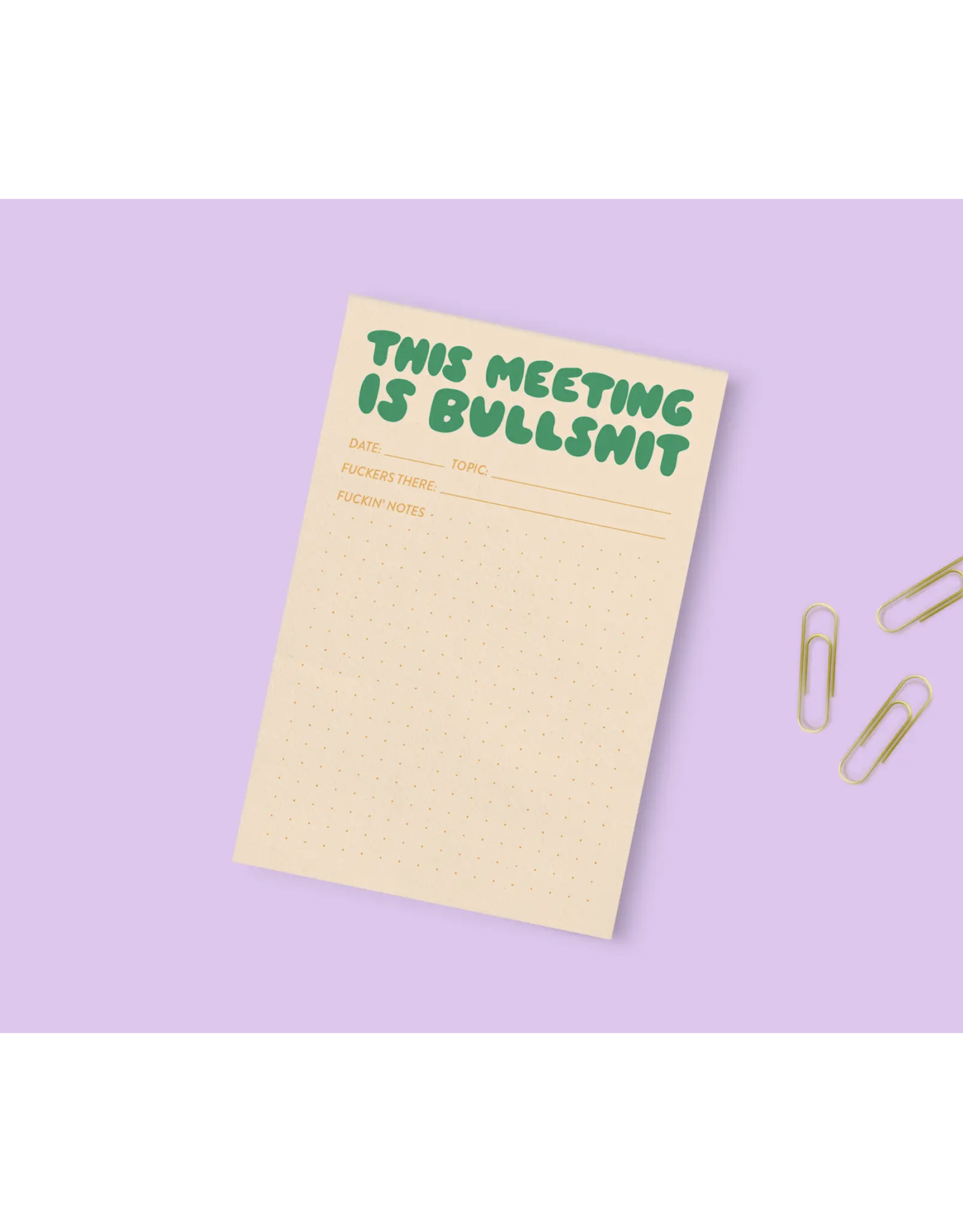 This Meeting is Bullshit Notepad