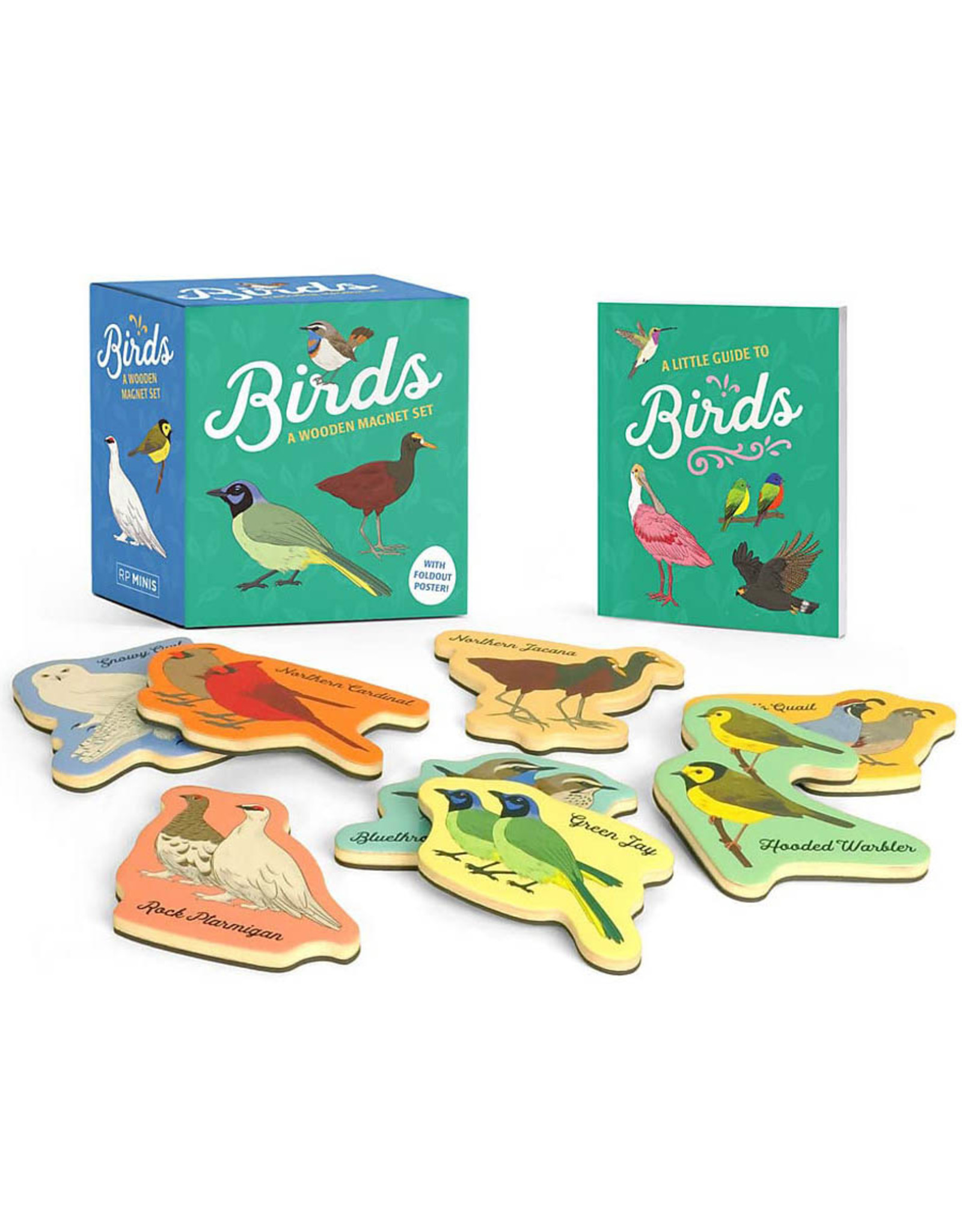 Birds Wooden Magnet Set