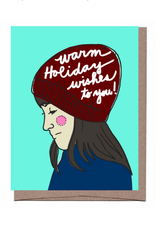 Girl in Hat Holiday Greeting Card