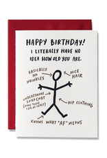 No Idea How Old You Are Greeting Card