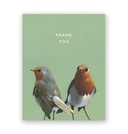 European Robin Thank You Greeting Card