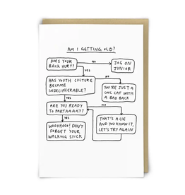 Am I Getting Old Flow Chart Greeting Card