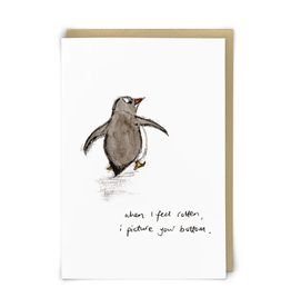 Penguin Bottom Greeting Card