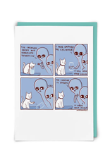 Cat Creature Greeting Card