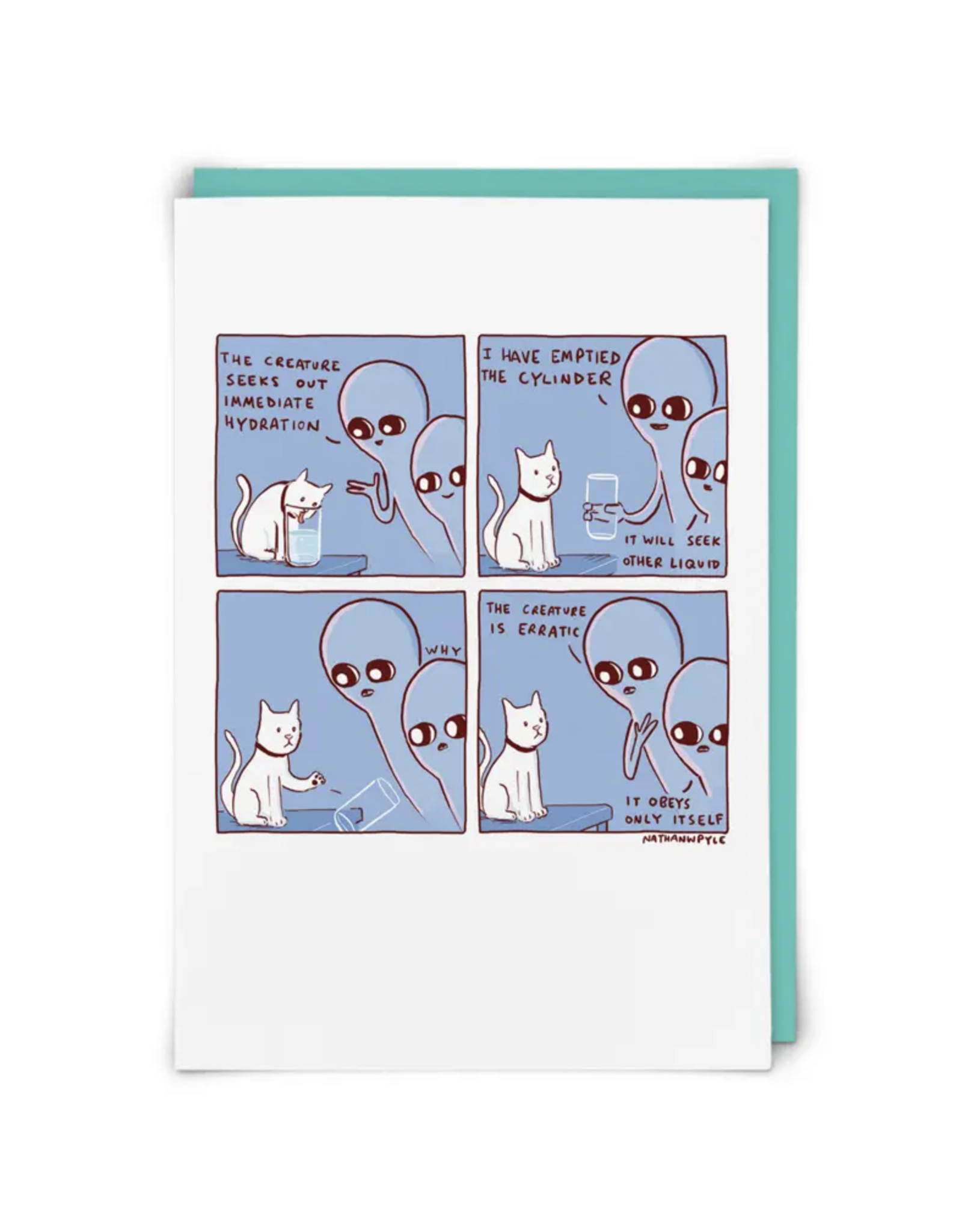 Cat Creature Greeting Card