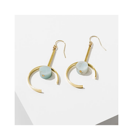 Santorini Earrings - Amazonite