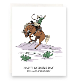 Bucking Bronco Father's Day Greeting Card