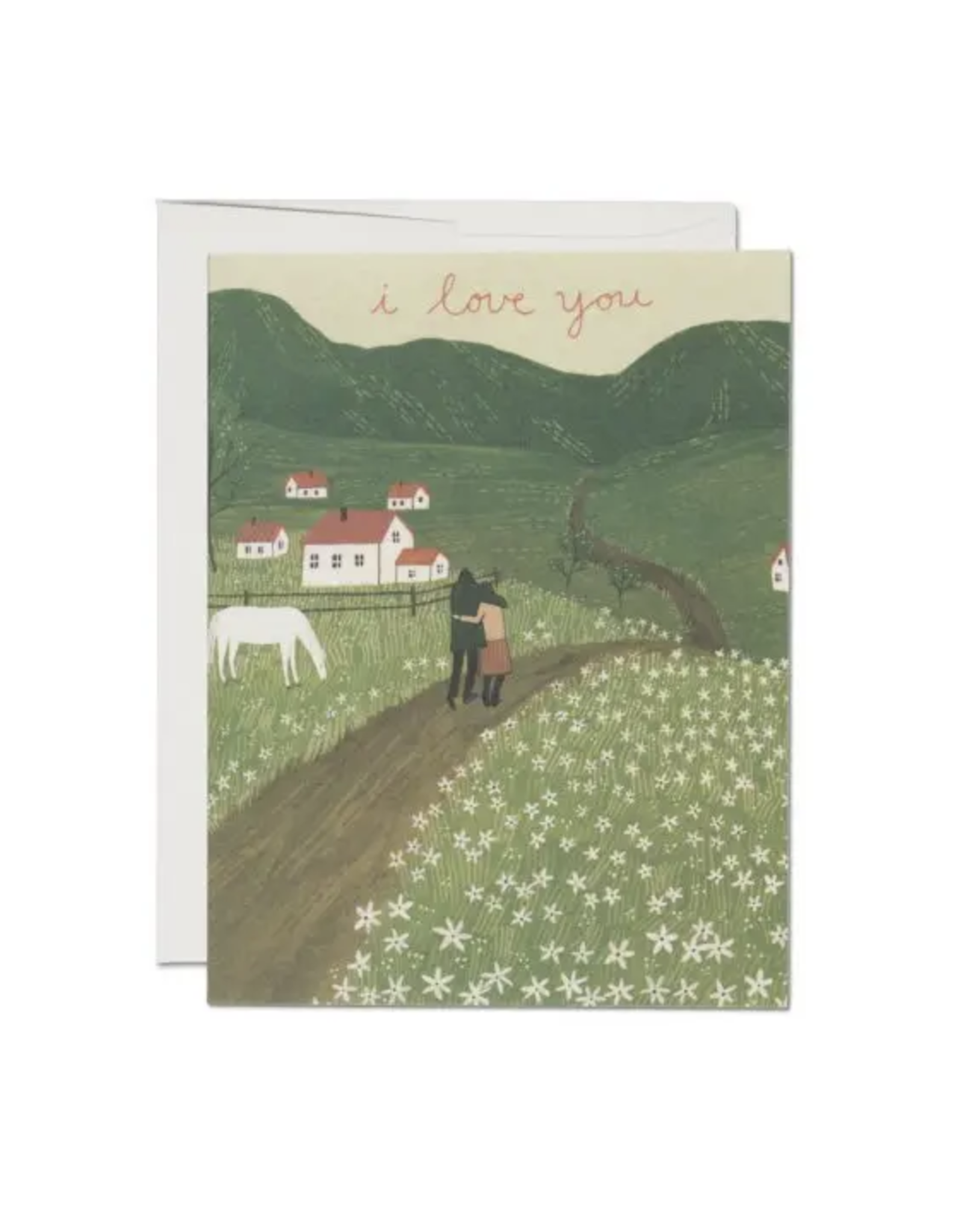 Along the Road I Love You Greeting Card