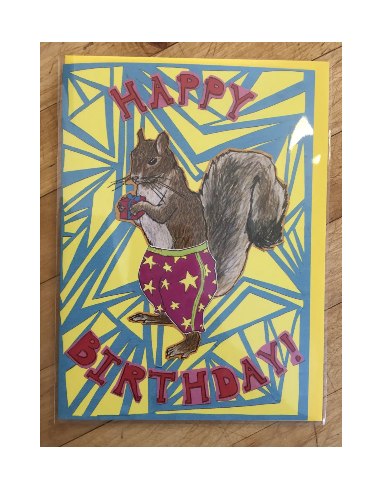 Party Pants Squirrel Greeting Card