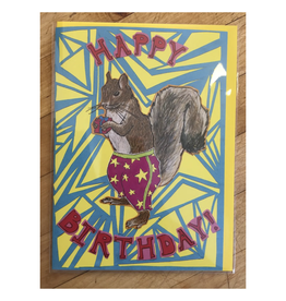 Party Pants Squirrel Greeting Card