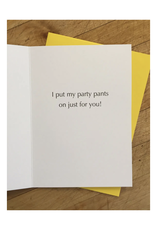 Party Pants Squirrel Greeting Card