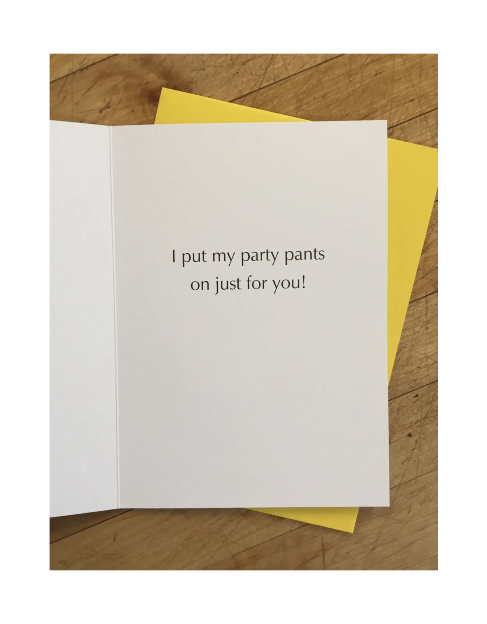Party Pants Squirrel Greeting Card
